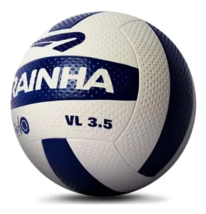Bola De Vôlei 3.5 Rainha Quadra E Praia Profissional Cor Branco E Azul