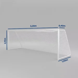Par Rede Gol Futsal Futebol De Salão Fio 4mm Proteção U.v.