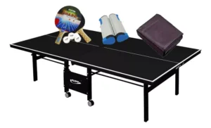 Klopf mesa ping pong 1084 preta pit 5055 rede retrátil e capa para mesa fechada