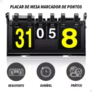 Placar De Mesa Manual Contador Marcador De Pontos Dobrável
