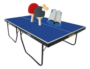 Mesa De Ping Pong Mdf 25mm 1090 Klopf + Kit Completo 5091 Cor Azul